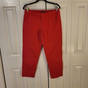 Merona red stretch ankle pants